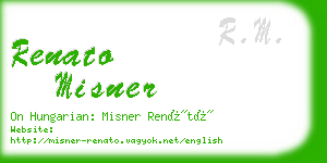 renato misner business card